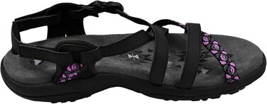 Жіночі сандалії Skechers Reggae Slim-Vacay, 41 EU, чорно-рожеві