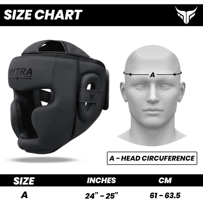 Захист голови для чоловіків та жінок — повний захист обличчя для спарингу з захистом скронь, чола та вух, регульована посадка для MMA, Муай Тай та кікбоксингу