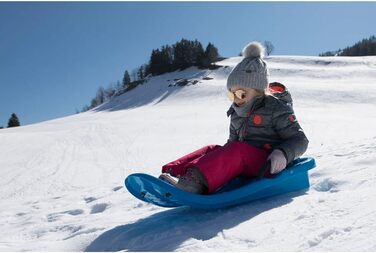 Санки пластикові KHW Snow Bird De Luxe, льодовий синій, для дітей