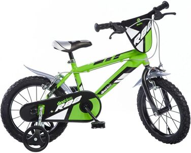 Дитячий велосипед Dino Bikes, 16 дюймів, зелений
