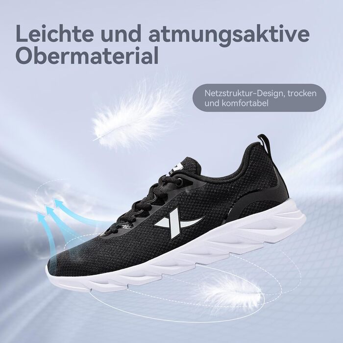 Чоловічі спортивні кросівки XTEP для бігу та відпочинку. Дихаюча сітка, амортизація, біло-чорний колір, розмір 45 EU