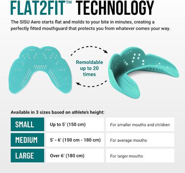 Захисний кап SISU Aero NextGen: спортивний кап для підлітків та дорослих, 1.6 мм, Aqua