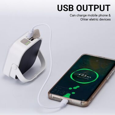 LED кемпінговий ліхтар 4000LM, 2 шт. - перезаряджається, сонячний, водонепроникний, з карабіном, 4 режими, для кемпінгу, читання, туризму, надзвичайних ситуацій