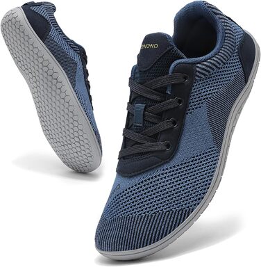 Легкі дихаючі кросівки Barfußschuhe для жінок та чоловіків | Широка передня частина, підошва 4 мм, антиковзаючі | Для спорту, відпочинку, повсякденного носіння (39 EU, Синій)