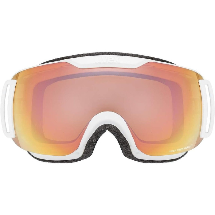 Гірськолижна маска Uvex Downhill 2000 S CV, універсальна, біло-рожева, антивідблиск, для сноубордингу та лиж
