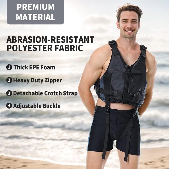Schwimmhilfe Badeanzug для дорослих Owntop (Чорний, XS-S)