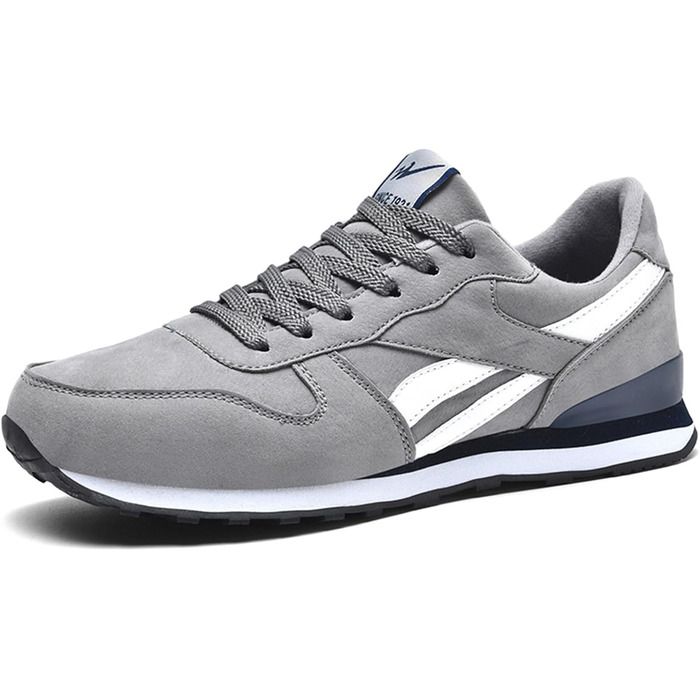 Чоловічі кросівки для бігу та занять спортом: легкі, дихаючі, з неслизькою підошвою. Розміри 39-45 EU, кольори: чорний, сірий