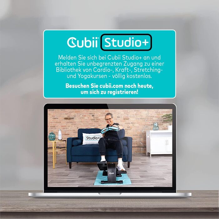 Cubii Move еліптичний тренажер – компактний для дому, з LCD-дисплеєм та 6 рівнями опору, тихий педальний тренажер для дому, офісу та людей похилого віку