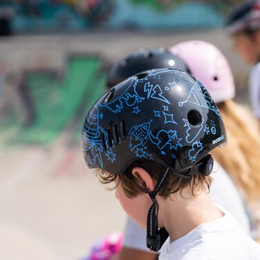 Дитячий велосипедний шолом SKATEWIZ, легкий, для дітей та підлітків, 8 дизайнів, німецький виробник
