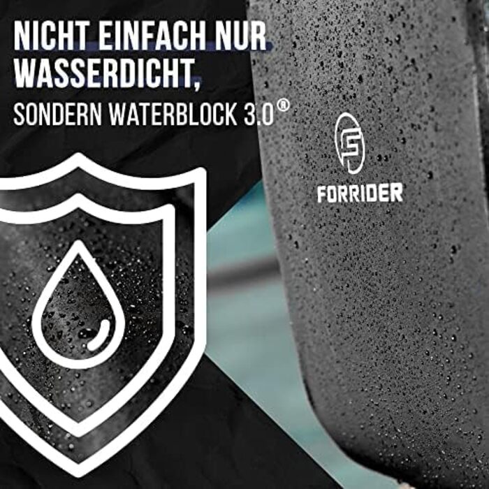 Комплект велосипедних сумок Forrider 2 шт. для багажника, водонепроникні, з відбивачами, 50 л, чорні, для покупок