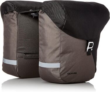 Велосипедна подвійна сумка Racktime Vida, чорна, 35x28x26 см