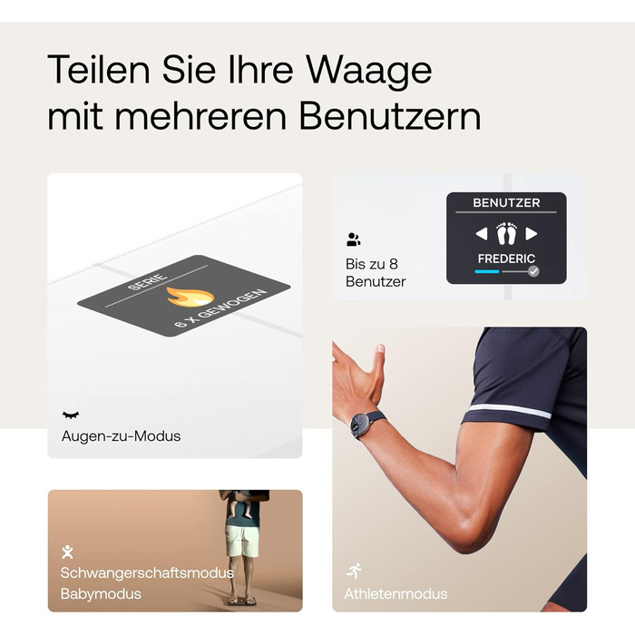 WITHINGS Body Smart — розумні ваги з Wi-Fi, аналіз складу тіла, вимірювання жиру, м'язової маси, води та кісткової тканини
