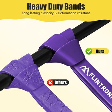Набір еластичних стрічок Flintronic для фітнесу та йоги, 4 шт.