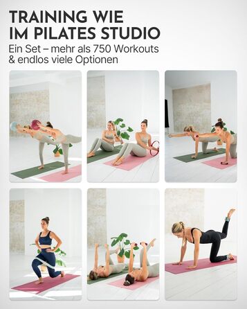 Набір для пілатесу Neolymp – м'яч, кільце, гантелі, стрічки, E-book | Sky Blue