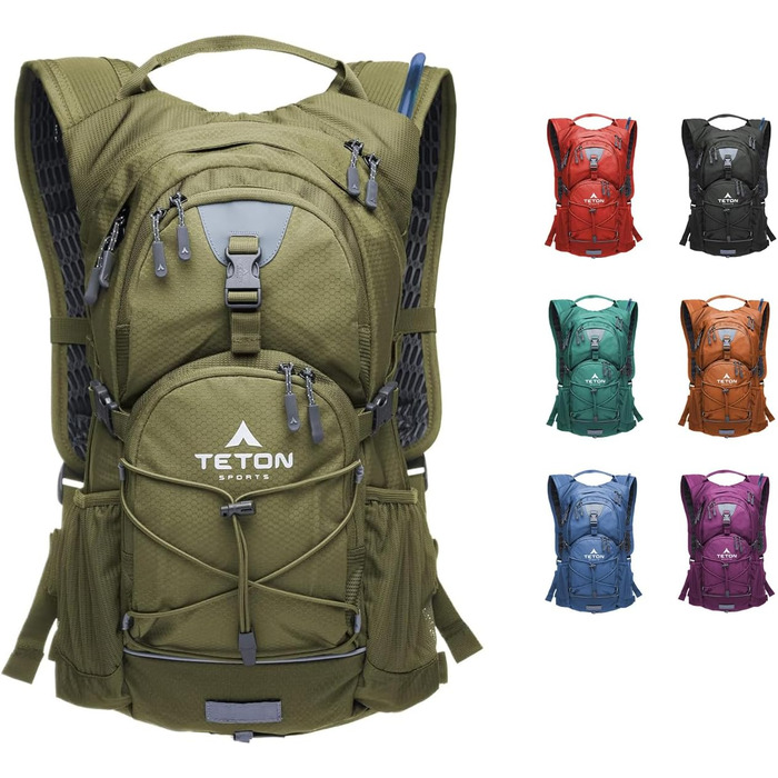 Гідраторний рюкзак TETON Sports Oasis для походів, бігу та велоспорту з питною системою та вбудованим дощовиком