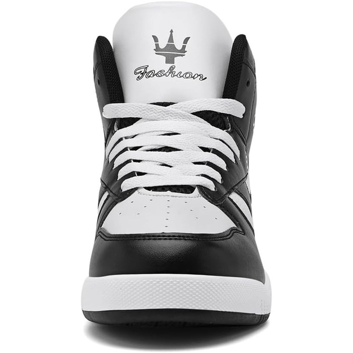 Чоловічі кросівки для бігу High Top, трекінгові черевики, фітнес-кросівки, білі (46 EU, 730 Weiß Schwarz)