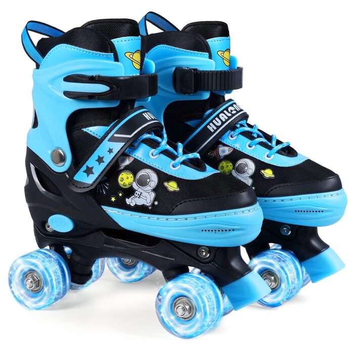 Дитячі ролики Kinder Rollschuhe, блакитні, регульовані, для дівчаток та хлопчиків, розмір 32-36 EU