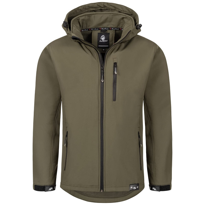 Чоловіча куртка-софтшелл Rock Creek Outdoor H-168 для активного відпочинку, темно-зелена, розмір M