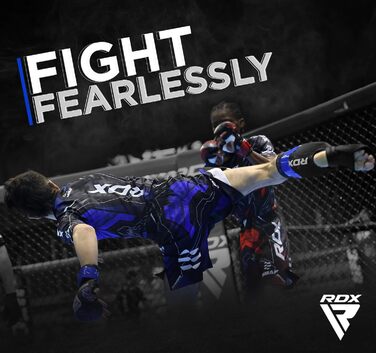 RDX Захист гомілки та стопи для кікбоксингу, муай-тай та MMA, універсальний шкіряний шингард для чоловіків і жінок, поліпшений захист для єдиноборств та спарингів