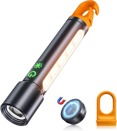 Потужний ліхтарик Abosi XHP90.2: 500000 люмен, 9 режимів, Zoom, IPX7, для кемпінгу та надзвичайних ситуацій