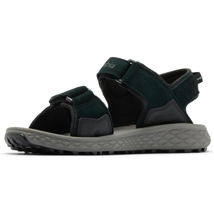 Columbia Konos Hiker 2-Strap: Чоловічі трекінгові сандалі, 48 EU, Black Titanium II