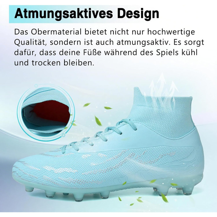 Чоловічі футбольні бутси Madame Stollenschuhe, розмір 46 EU, блакитні