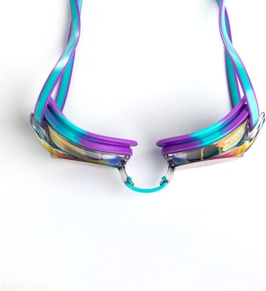 Окуляри для плавання Zoggs Racer Titanium унісекс, для дорослих, дзеркальні, фіолетово-бірюзові