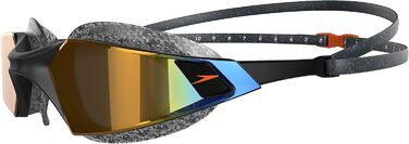 Окуляри для плавання Speedo Aquapulse Pro унісекс, антифог, антиміст, антипротікання, біло/прозоро/фіолетово-золоті, універсальний розмір