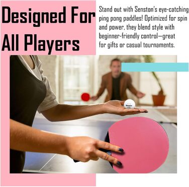 Набір для настільного тенісу Senston: ракетки та м'ячі S7 для професійної гри та розваг