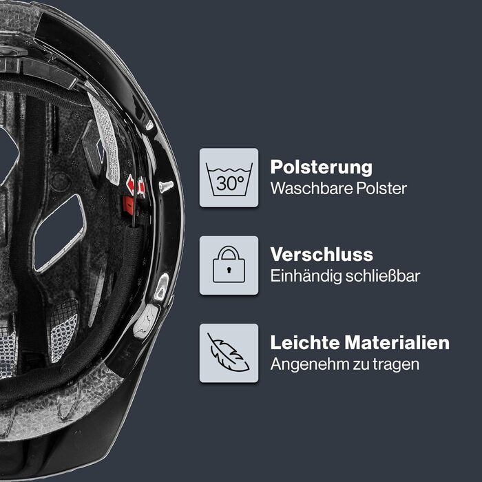 Шолом uvex active: безпечний універсальний шолом для жінок та чоловіків, регульований розмір, розширюється світлодіодним ліхтариком, чорний глянцевий, 52-57 см, Single