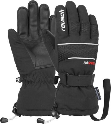 Дитячі зимові лижні рукавички Reusch Connor R-TEX XT, водонепроникні, вітрозахисні, дихаючі, чорні/білі, розмір 6