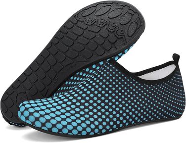 Чоловічі та жіночі шльопанці для плавання та відпочинку на пляжі, антиковзаючі, швидковисихаючі, розмір 34-47 (EU 43), блакитні W995