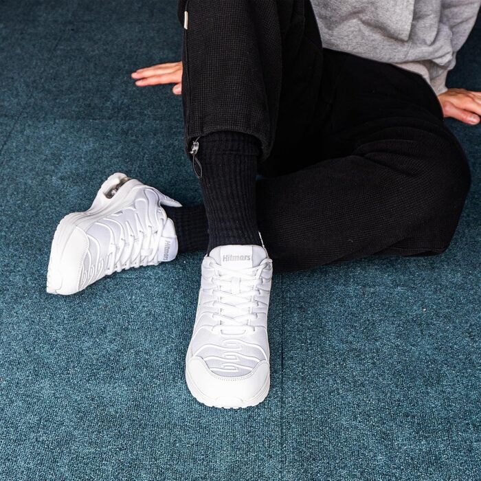 Кросівки Hitmars для бігу та занять спортом: чоловічі та жіночі, білі та чорні, розміри EU 36-48