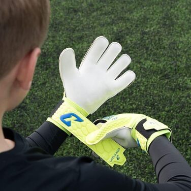 Воротарські рукавиці дитячі CATCH & KEEP Kralle Junior Pro 3.0 Dragon Grip (розмір 3-7) для футболу з підтримкою великого пальця