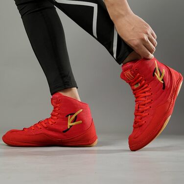 Боксерські черевики для боротьби та боксу, чоловічі, жіночі, дитячі, 43 EU, червоні