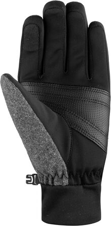 Жіночі рукавички Reusch Saskia Touch-Tec, сенсорні, чорні-сірі, розмір 6.5