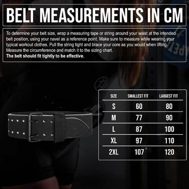 Планка для важкої атлетики Strength Shop 13 IPF з подвійною пряжкою, сталевою, для стабілізації та захисту спини, чорна/біла, з ручкою (L)