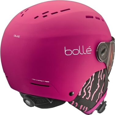 Дитячий лижний шолом Bollé Quiz Visor з візором, матовий рожево-оранжевий, розмір XS