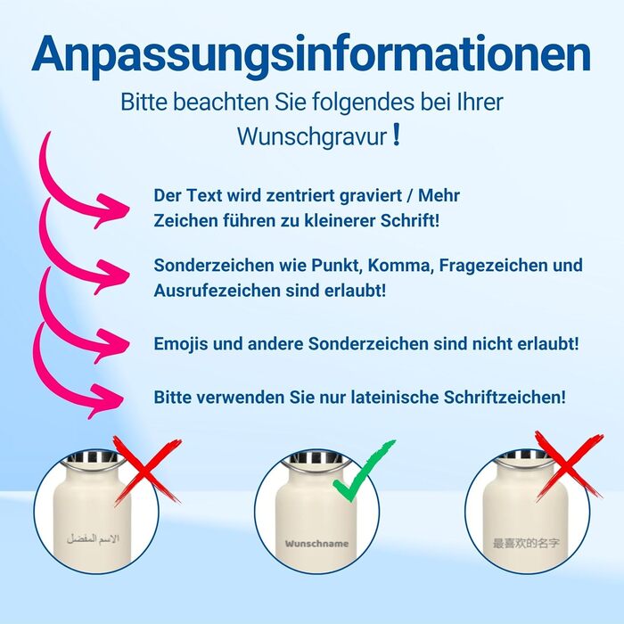 Персоналізована пляшка для води 500 мл - ізольована пляшка з нержавіючої сталі з ручкою, колір: фіолетовий, з можливістю нанесення тексту, для роботи, спорту та піших прогулянок