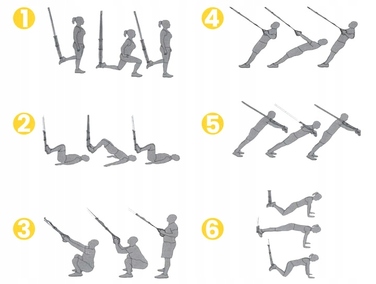 Набір фітнес-стрічок Fixem Keep Fit, чорний, 320 см x 35 мм