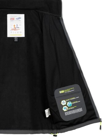 Чоловіча куртка Geographical Norway для осені та зими: Softshell, Outdoor, захист від дощу, перехідна модель (5XL, чорний)