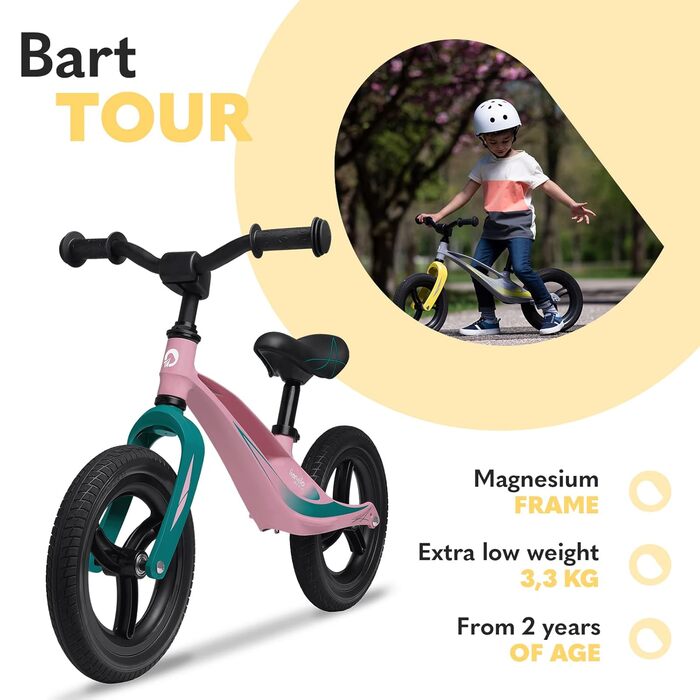 Беговел Lionelo Bart Tour/Bubblegum (2-30 кг), 12