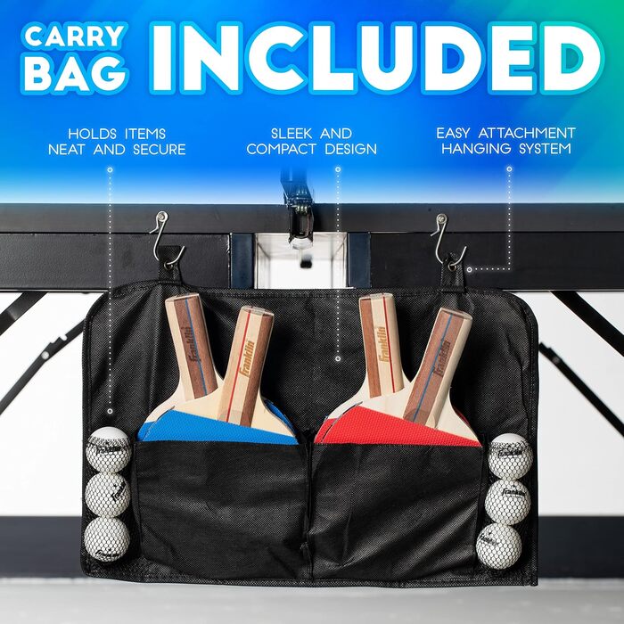 Набір для настільного тенісу Franklin Sports – 2 або 4 гравці – повний стартовий набір