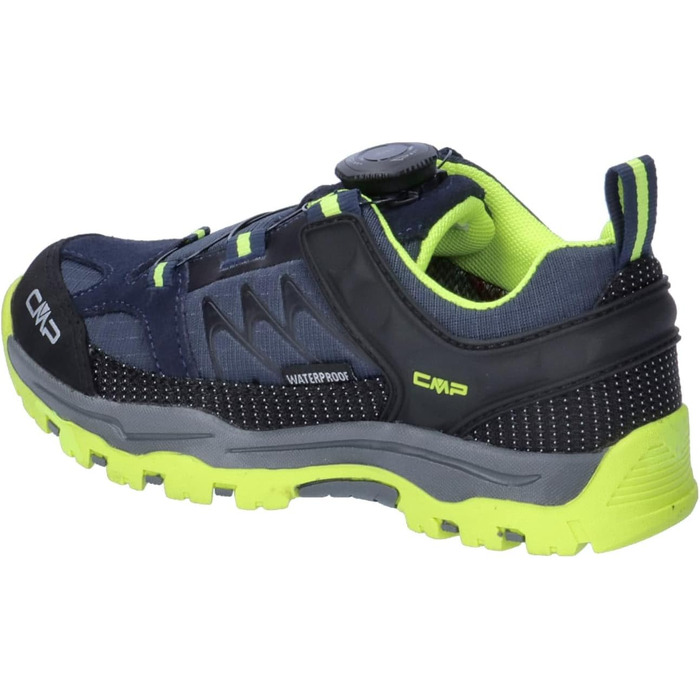 Дитячі трекінгові черевики CMP Kiruna FITGO WP, розмір 37 EU, синьо-жовтий флуоресцентний