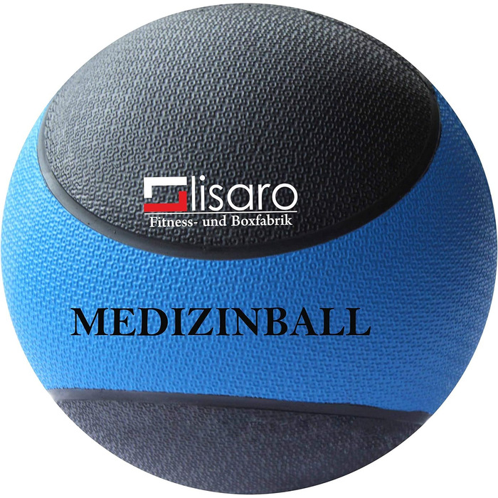 Медичний м'яч Lisaro Classic 5 кг, штучна шкіра/гума