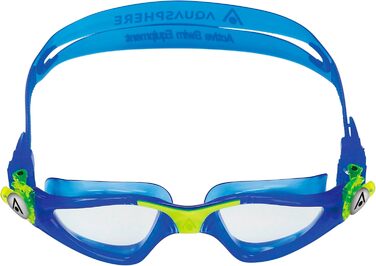 Дитячі плавальні окуляри Aquasphere Kayenne JR з UV-захистом, силіконовим ущільненням, антифогом та захистом від протікання, для хлопчиків і дівчаток від 6 років, жовто-сині, універсальний розмір