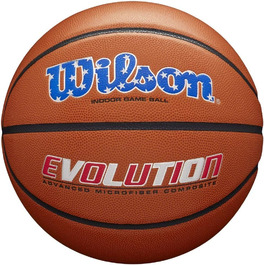 Баскетбольний м’яч Wilson Evolution, розмір 6, 28.5', для ігор, США