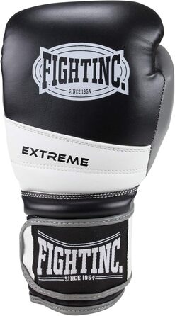 Боксерські рукавички Fightinc Extreme 10oz чорні/білі – для боксу, кікбоксингу, муай-тай, ММА, єдиноборств