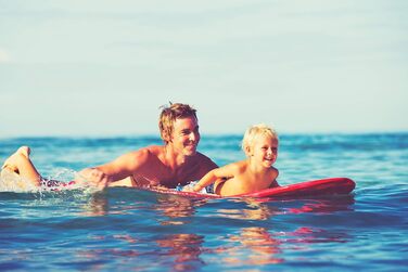 Надувний SUP-борд SENA AIRFUN, 305x76x15 см, 10.0', вантажопідйомність 150 кг, Комплект Stand UP Paddle Board, iSUP, червоний
