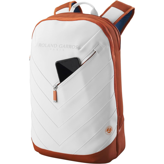 Ракетка для тенісу Wilson Roland Garros Super Tour: сумка-рюкзак 19x6.5x49 см, біло-синьо-сіра
